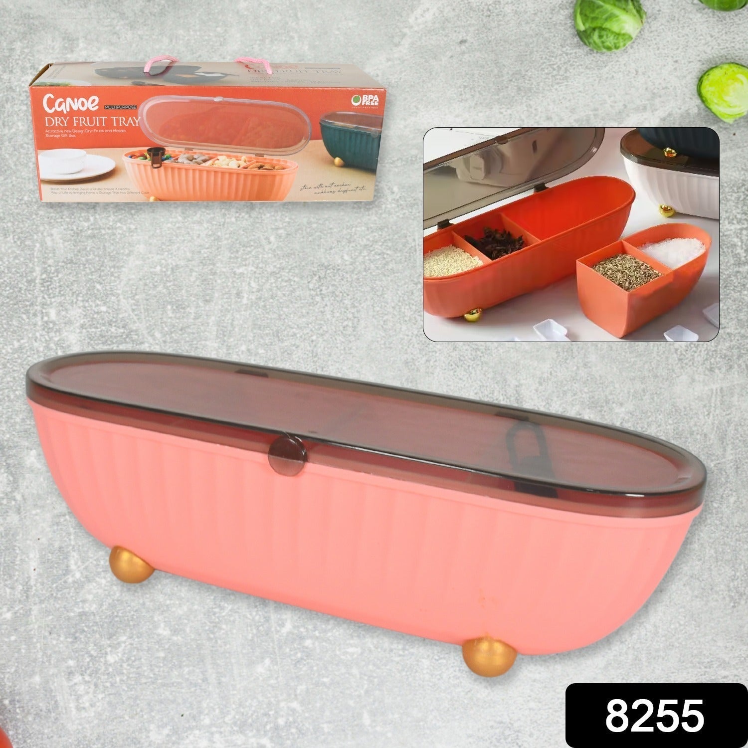 8255 Spice Bottle Spice Jar Durable Spice Seasoning Box, Jar Food Grade Spoon Seasoning Case for Kitchen / Dry fruit Tray (1 Pc) 8255 Spice Bottle Spice Jar Durable Spice Seasoning Box, Jar Food Grade Spoon Seasoning Case for Kitchen / Dry fruit Tray (1 Pc)